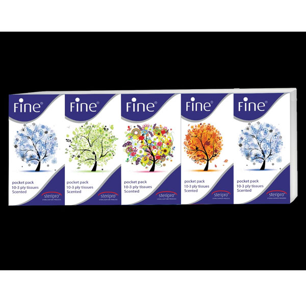 Fine 3 Ply 10 Each Fragrance Piece of Classic,Peach,Four Season and Strawberry Tissue Paper